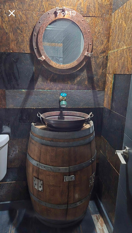 Half Barrel Vanity